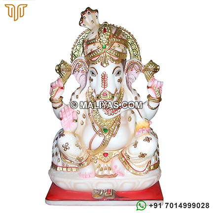 Ganesh marble statue