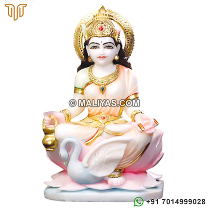 Gayatri Maa Murti from White Marble