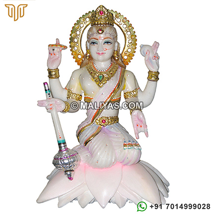 Gayatri Mata Murti from makrana marble statue