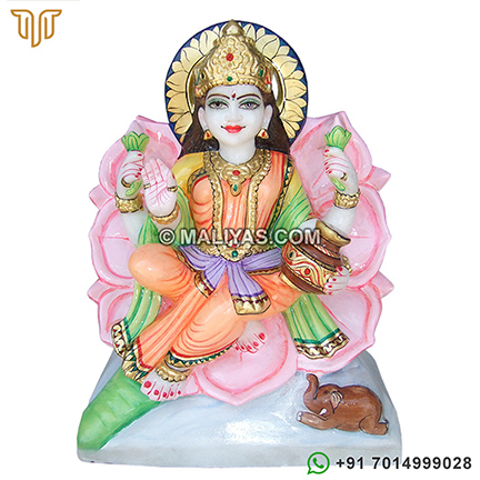 Goddess Marble Laxmi Statue