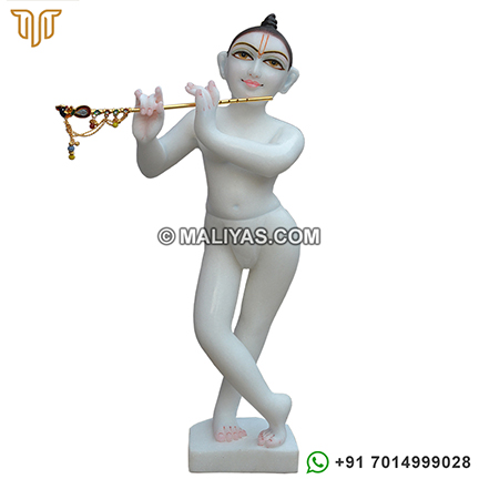Handmade Isckon Krishna Statue 
