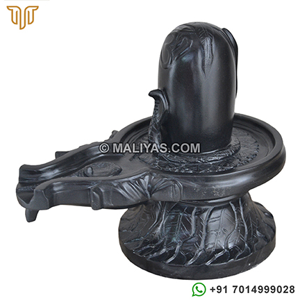 Handmade Shivling with Carving