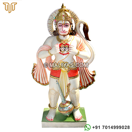 Hanuman showing Ram Sita in his chest