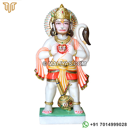 Hanuman showing Ram Sita in his chest