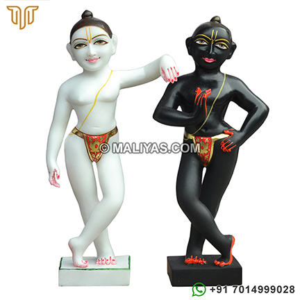 Iskcon Krishna Balram marble statue