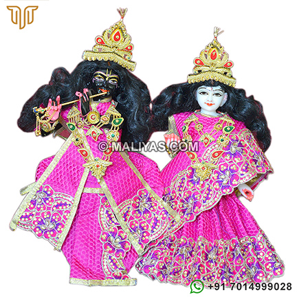 Iskcon Radha Krishna Statue made of Marble stone