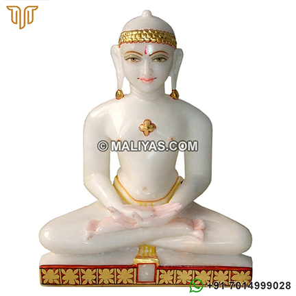 Lord Marble Mahavir Swami Statue
