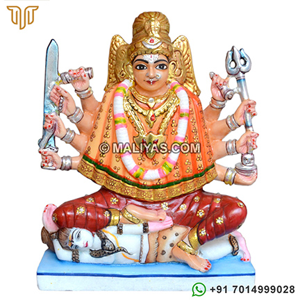 Marble Bhadrakali Statue