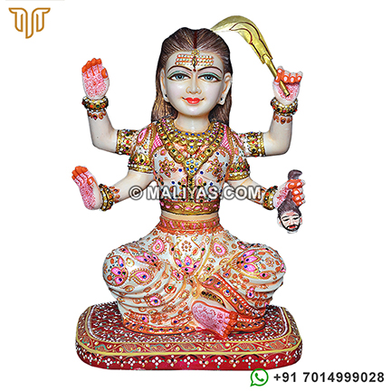 Marble Bhadrakali statue