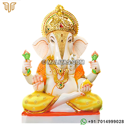 Marble Dagdu Halwai Ganpati Statue