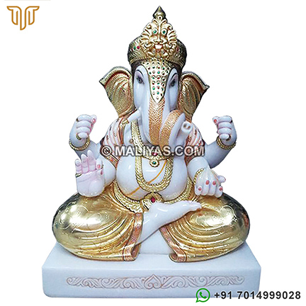 Marble Dagdusheth Ganpati Statue