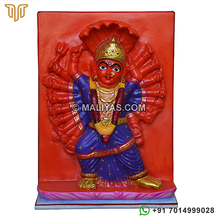Marble Devi Saptashrungi statue