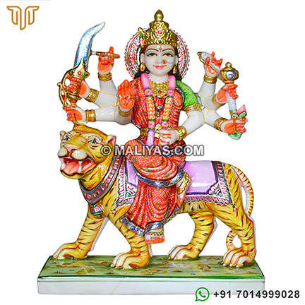 Marble Durga Maa Statue