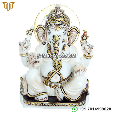Marble Ganesh Moorti from makrana marble