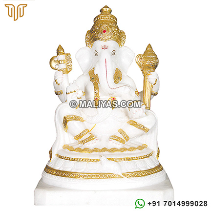 Marble Ganesh ji statue
