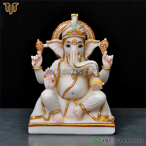 Marble Ganesha Murti