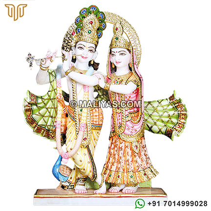 Marble Idols of Radha Krishna