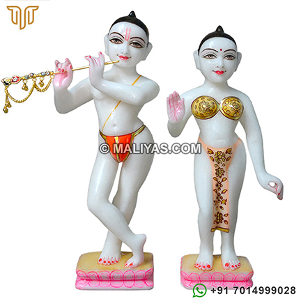 Marble Iskcon Radha Krishna Deities