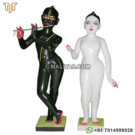 Marble Iskcon Radha krishna Deity