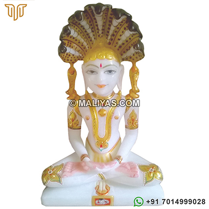 Marble Jain Parasnath Statue