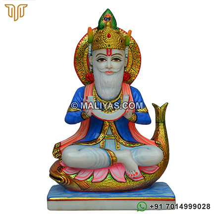 Marble Jhulelal Moorti