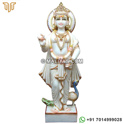 Marble Kartikeya Statue 