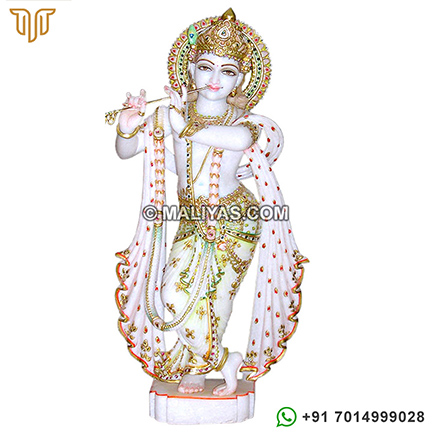Marble Krishna Statue