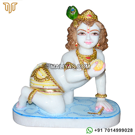 Marble Laddu Gopal Statue