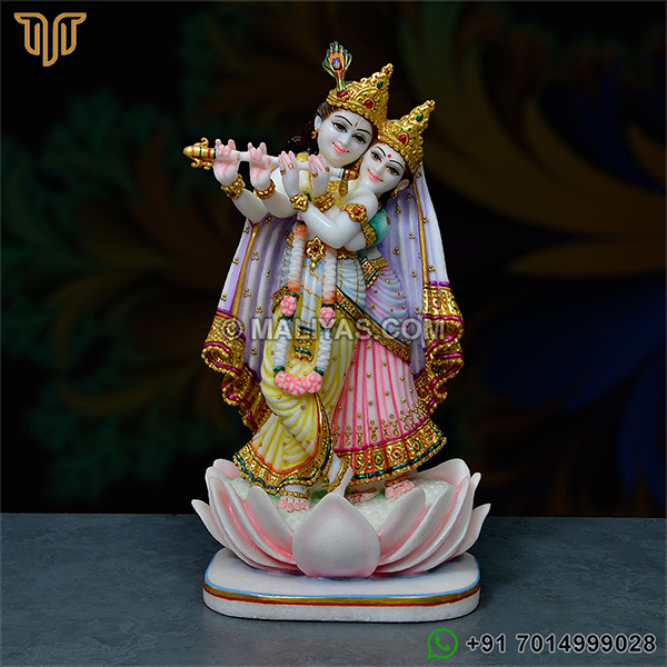 Marble Lord Radha Krishna Statue