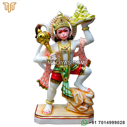 Marble Lord Veer Hanuman Sculpture