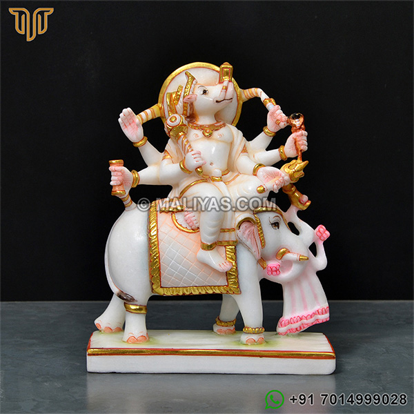 Marble Manibhadra Idol
