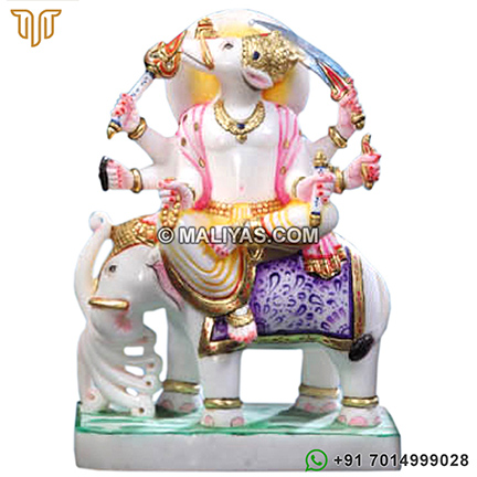 Marble Manibhadra Veer Murti