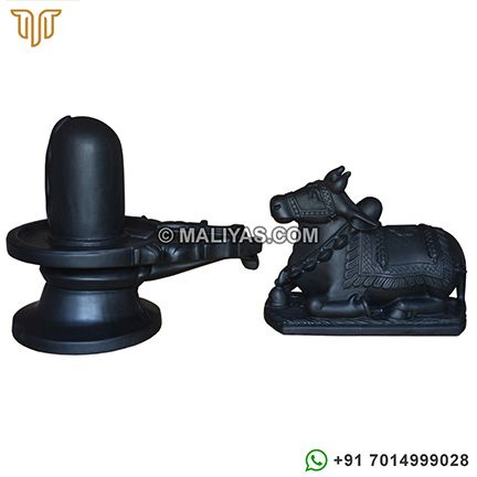 Marble Nandi and Shivling Murti