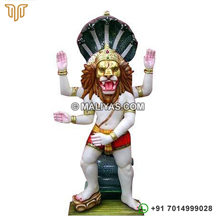 Marble Narasimha statue