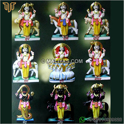 Marble Navagraha Statues
