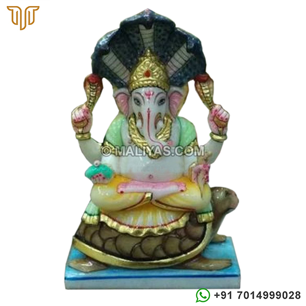 Marble Parshwa Yaksha Statue