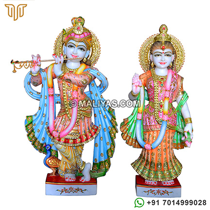 Marble Radha Krishna Deities