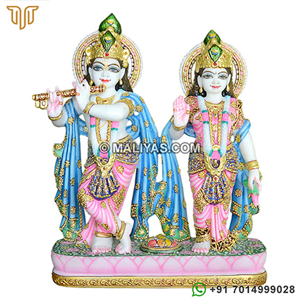 Marble Radha krishna murti for Sell 