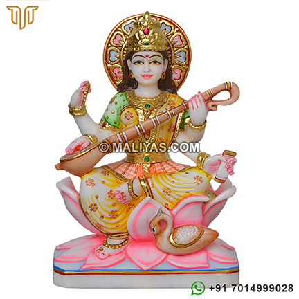 Marble Saraswati Murti