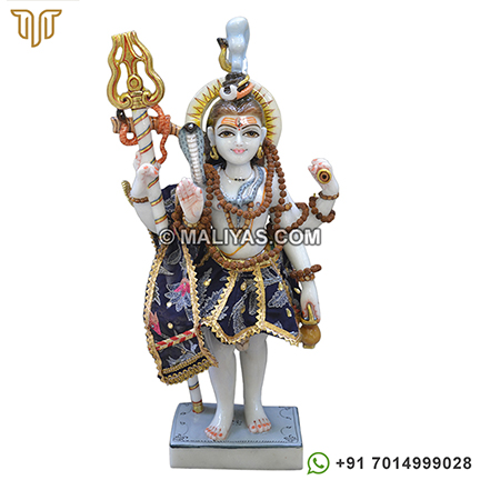 Marble Shankar Statue for temple