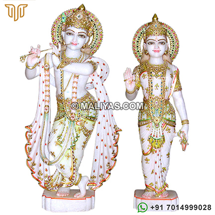 Marble Statue of Lord Radha Krishna