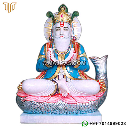 Marble Statues of Lord Jhulelal