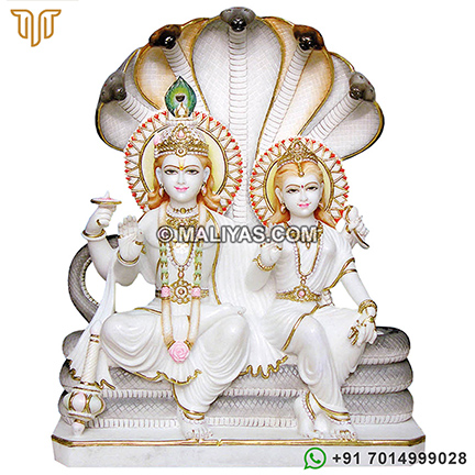 Marble Statues of Lord Laxmi Narayan