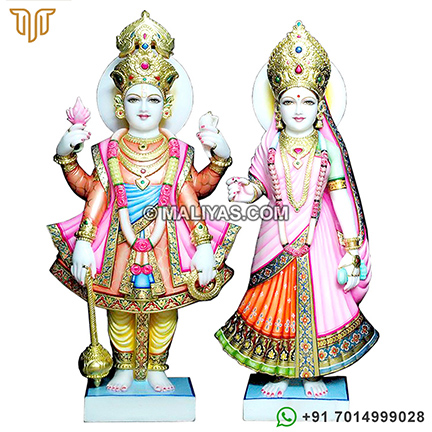 Marble Statues of Lord Laxmi Narayan