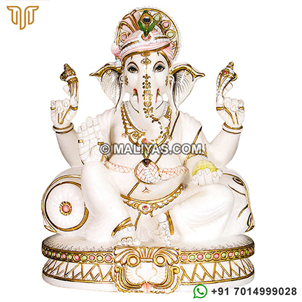 Marble god ganesh statue
