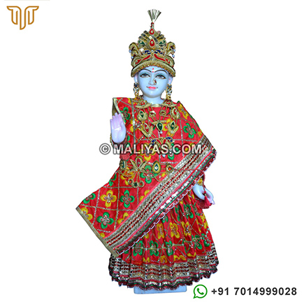 Marble isckon Radha idol