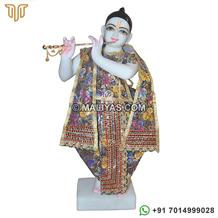 Marble iskcon Krishna deity