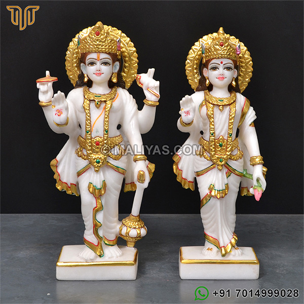 Marble laxmi narayan murti for temple