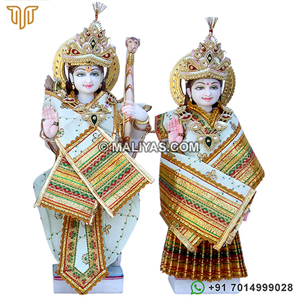 Marble ram sita murti