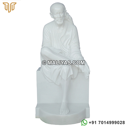 Marble sai baba statue